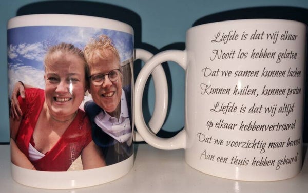 Mok met tekst of afbeelding