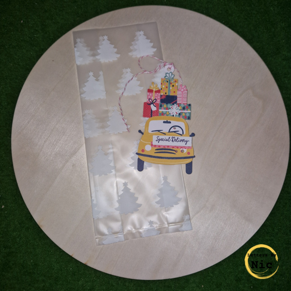 Kerst auto met zakje