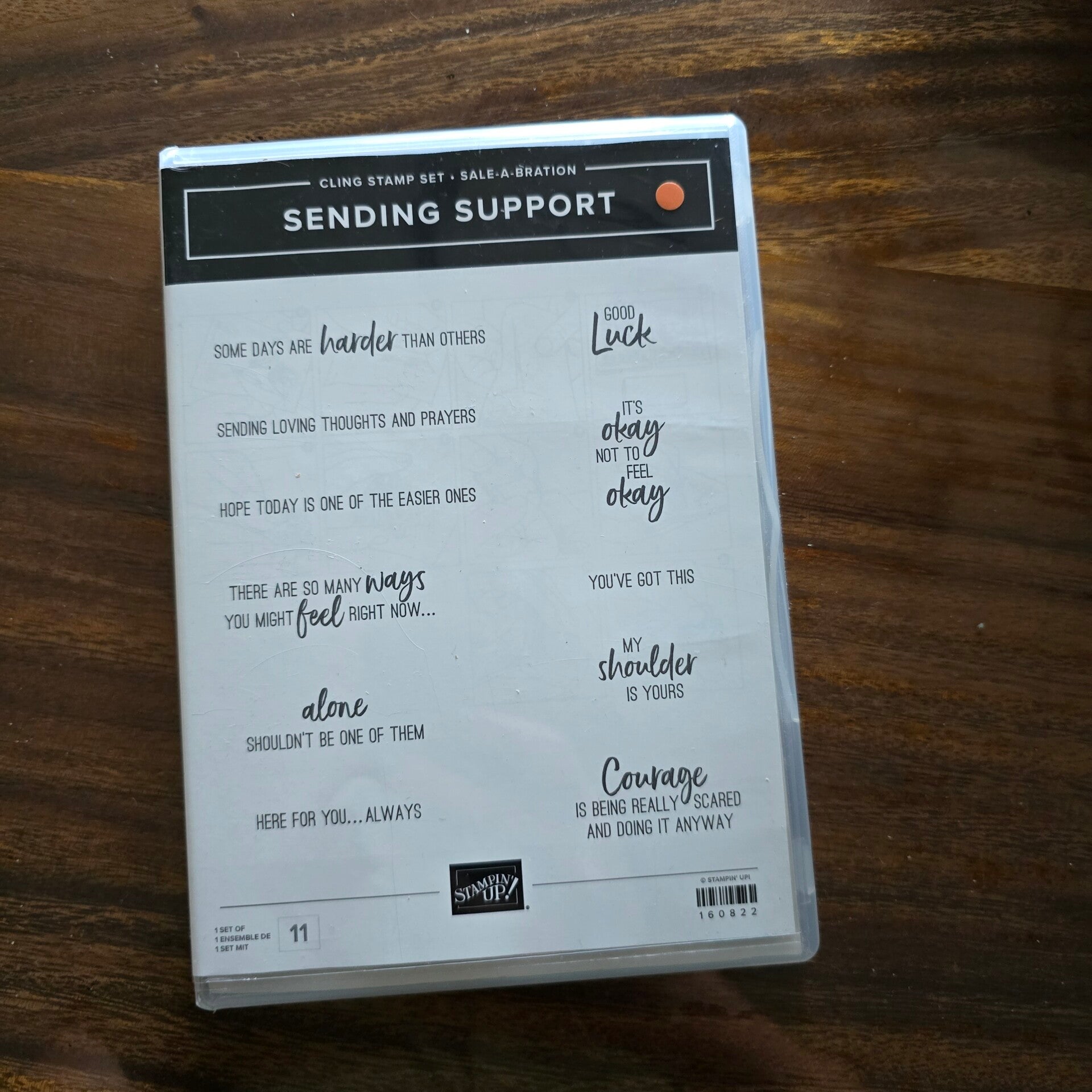 Sending support clingstempelset