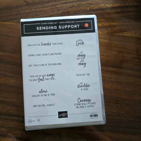 Sending support clingstempelset