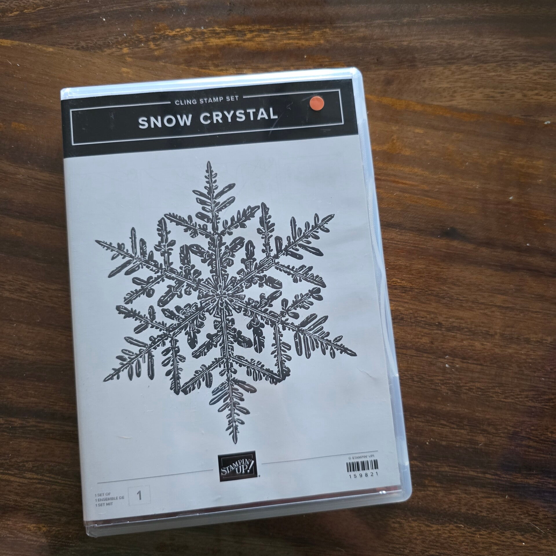 Snow crystal clingstempelset