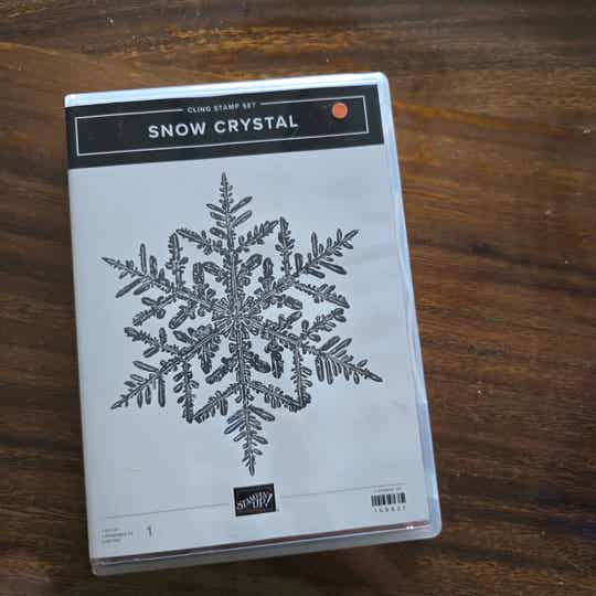 Snow crystal clingstempelset