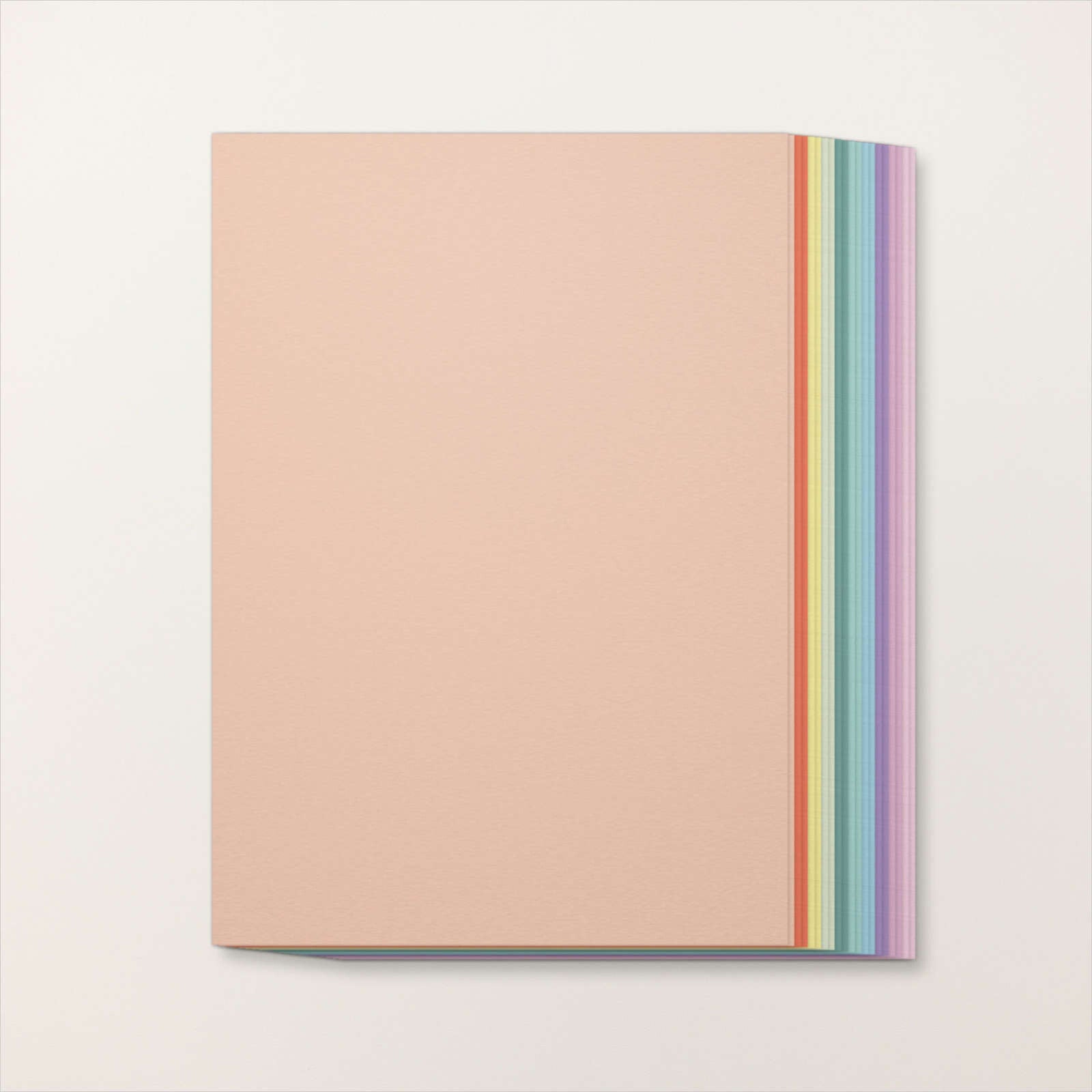Pastel kleuren cardstock