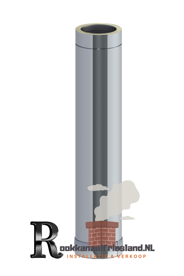 Dubbelwandig Rookkanaal Element (STB) - Lengte 1000MM