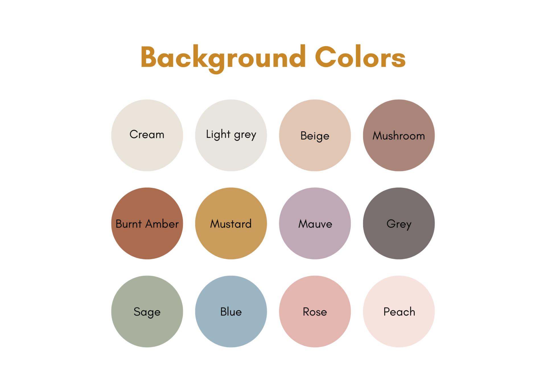 Modern color palette options for custom digital backgrounds for kids' art prints.