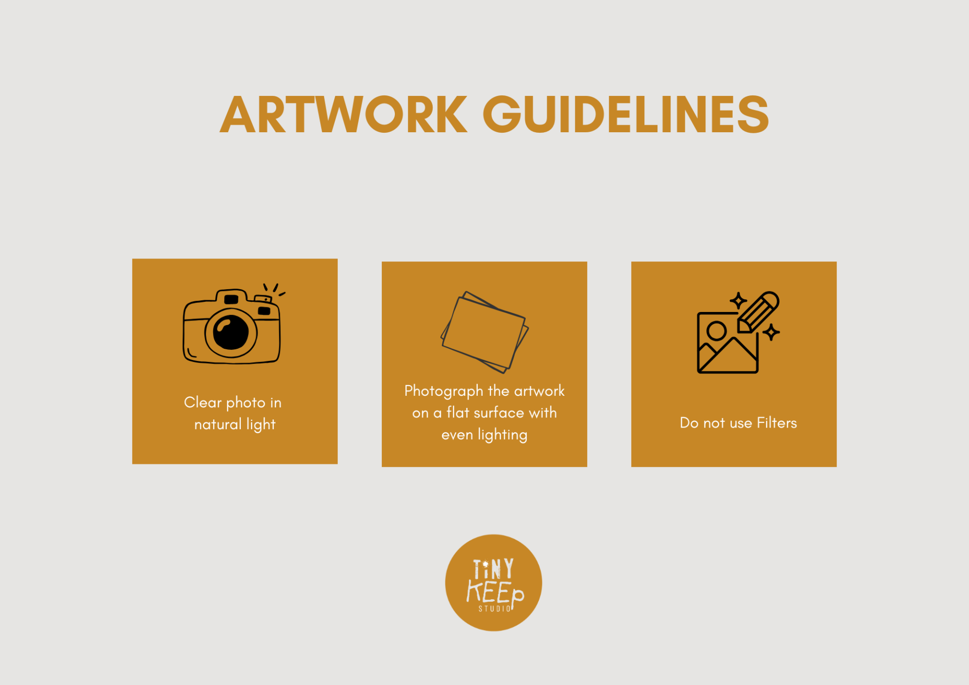 Photography tips and guidelines for capturing clear photos of children's drawings for digital printing.