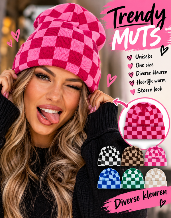 Heerlijke warme Moderne muts/Beanie- Diverse kleuren- Uniseks