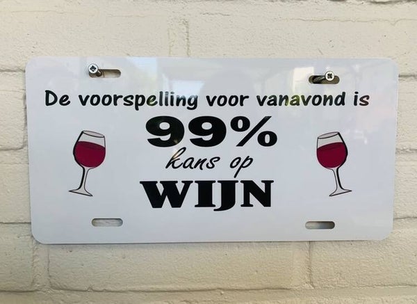 Amerikaanse nummerplaat  (eigen tekst)