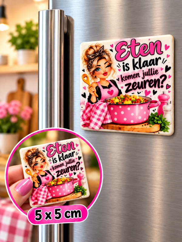 Eten is klaar komen jullie zeuren?