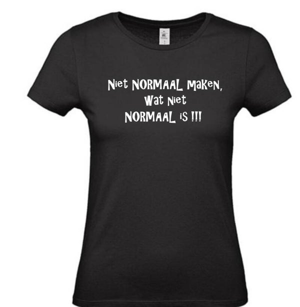 Niet NORMAAL maken wat niet NORMAAL is