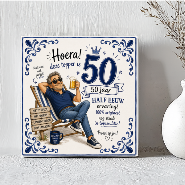 Tegel Abraham hoera deze topper is 50 jaar