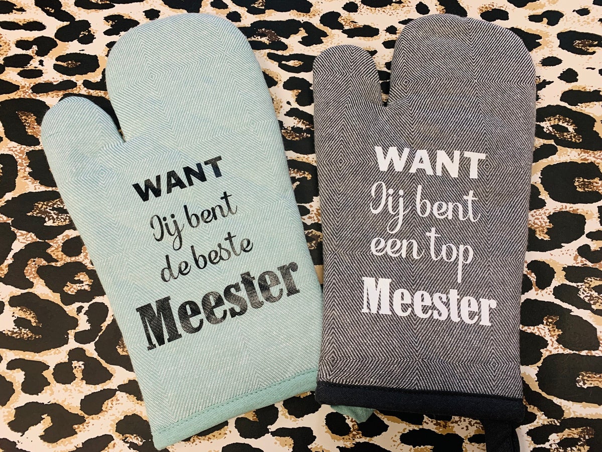 Ovenwant: > met tekst voor Juf of Meester | La-Miranda