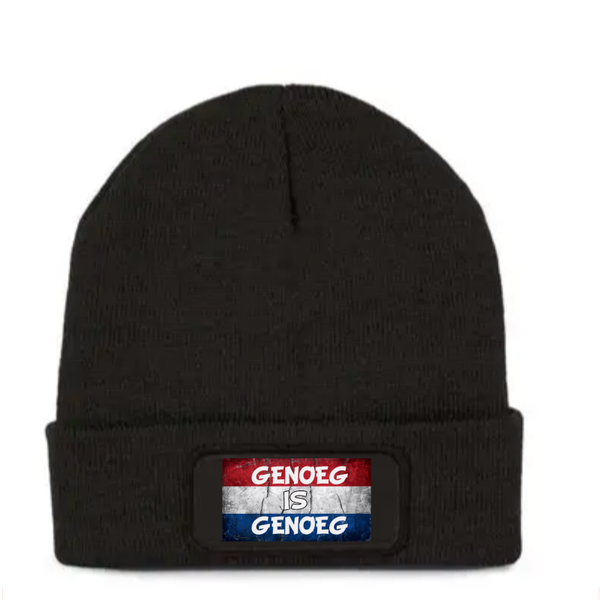Beanie uniseks Genoeg is genoeg.