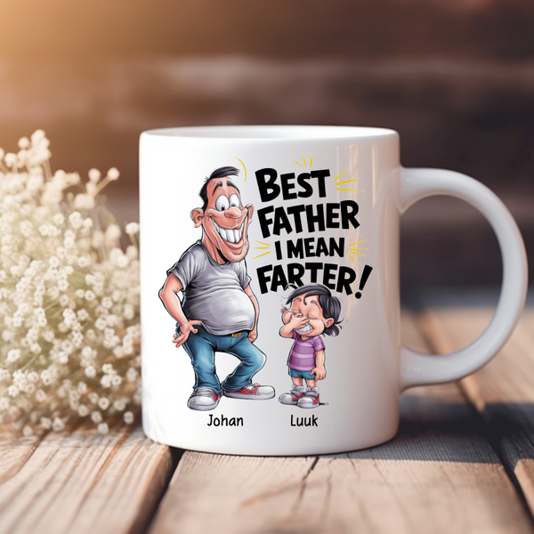 Vaderdag mok: Best father i mean farter.