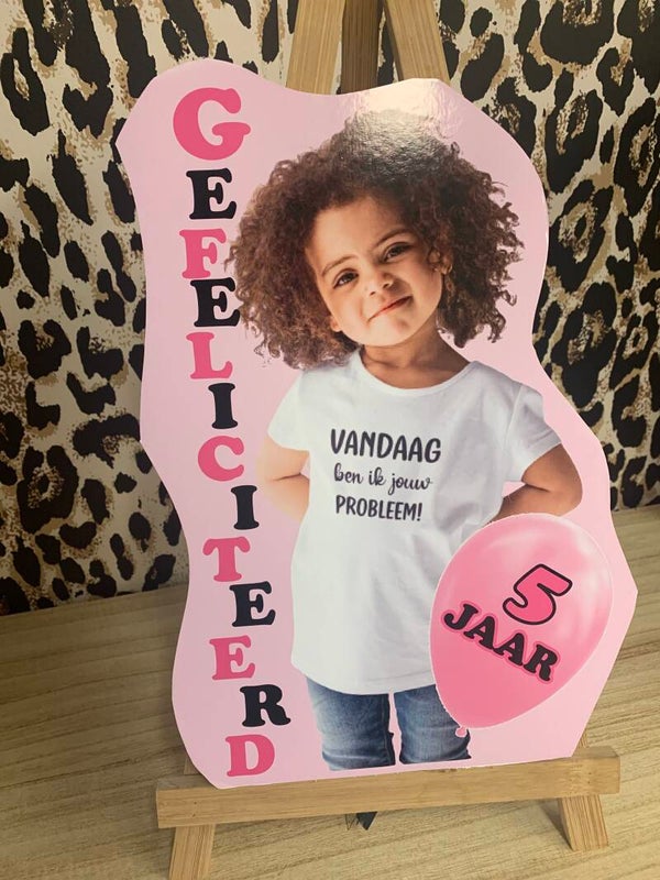 Foamboard verjaardag.