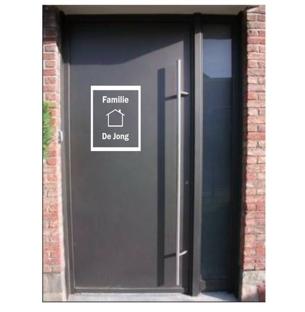 Deursticker hartje of huisje.