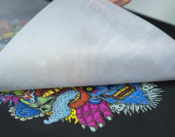 DTF logo Transfer bestellen A3 formaat.