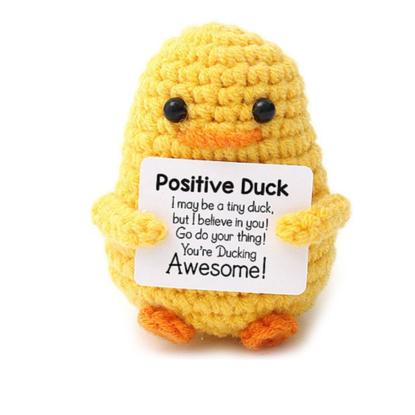 Positieve mini vriendjes Duck 8 cm
