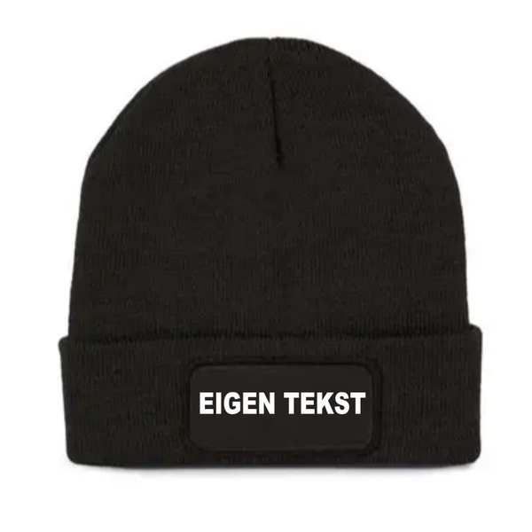 Beanie Eigen Tekst.