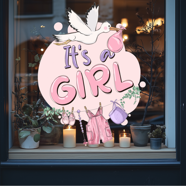 Grote Geboorte raamsticker