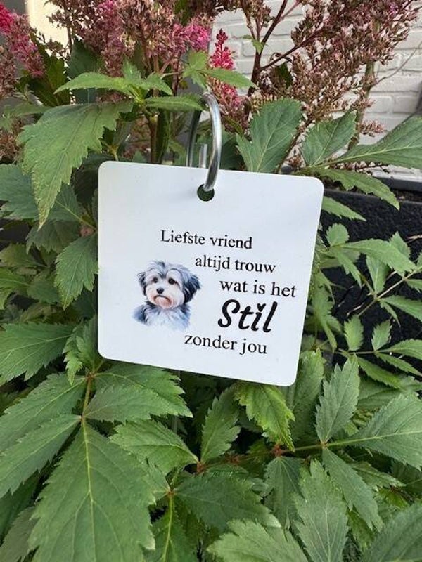 Herdenking Sign voor huisdieren vierkant.