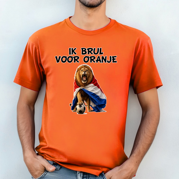 HEREN T-SHIRT IK BRUL VOOR ORANJE