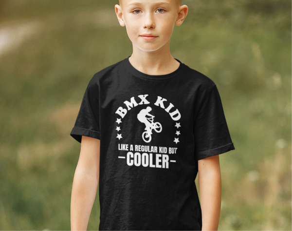 BMX Kid T-shirts voor jongens en meiden.