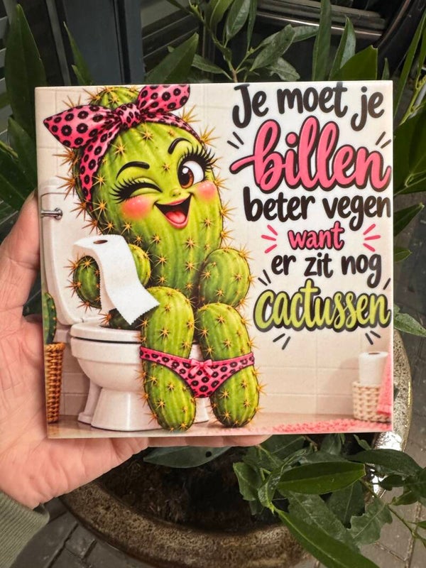 Tegeltje: Je moet je billen beter vegen..