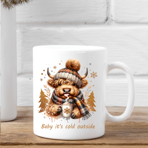 Kerst mok: Baby it's cold outside.