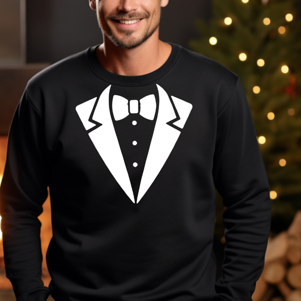 Kerst sweater heren met strik..