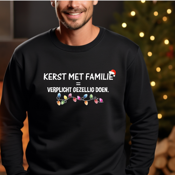 Uniseks Kersttrui- Kerst met familie...