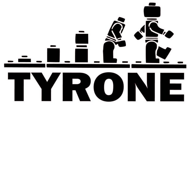 Super gave jongens muursticker met eigen naam.