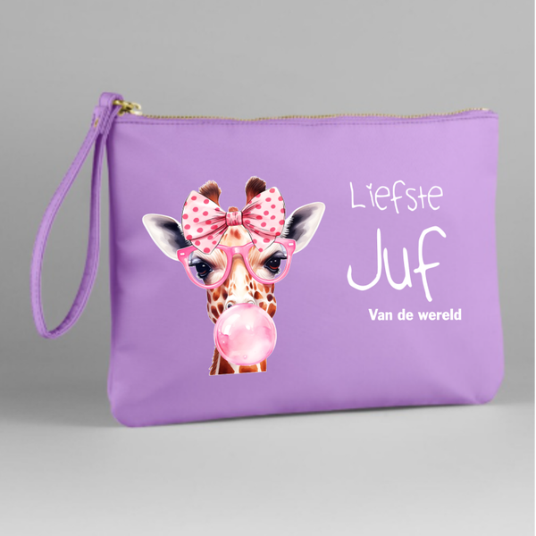 Etui voor de liefste juf van de wereld.