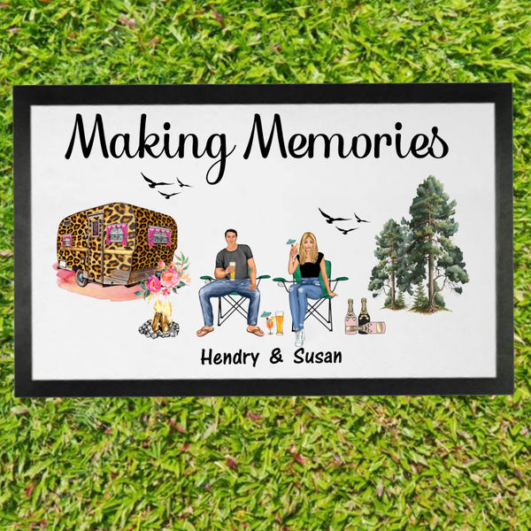 Making memories deurmat caravan