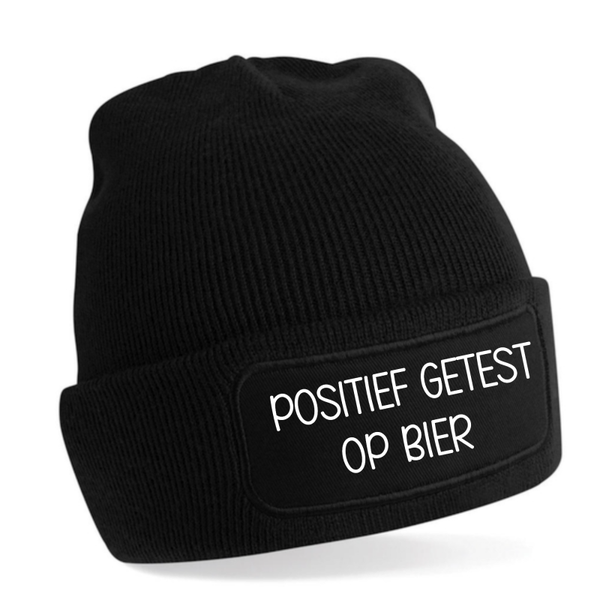 Muts/ Beanie Positief getest op bier.