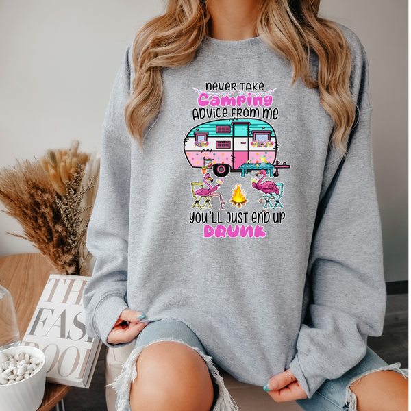 Never take camping advice dames Sweater.