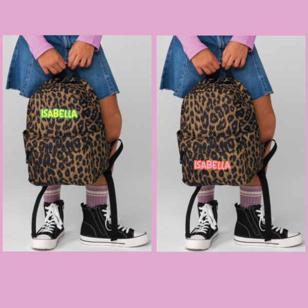 Leoprad rugtas voor kinderen of volwassenen.