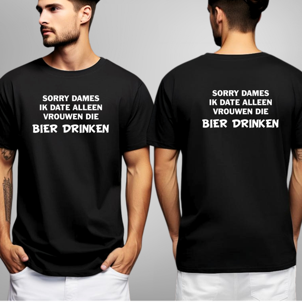 Heren T-shirt: Sorry dames.....