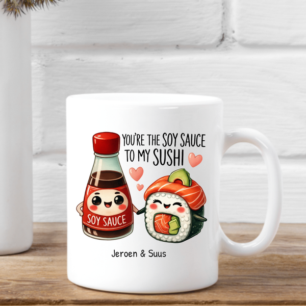 Valentijn mok Suchi- gepersonaliseerd.