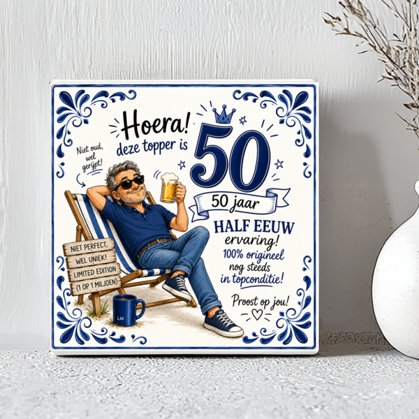 Tegel Abraham hoera deze topper is 50 jaar