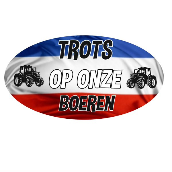 TROTS OP ONZE BOEREN STICKER