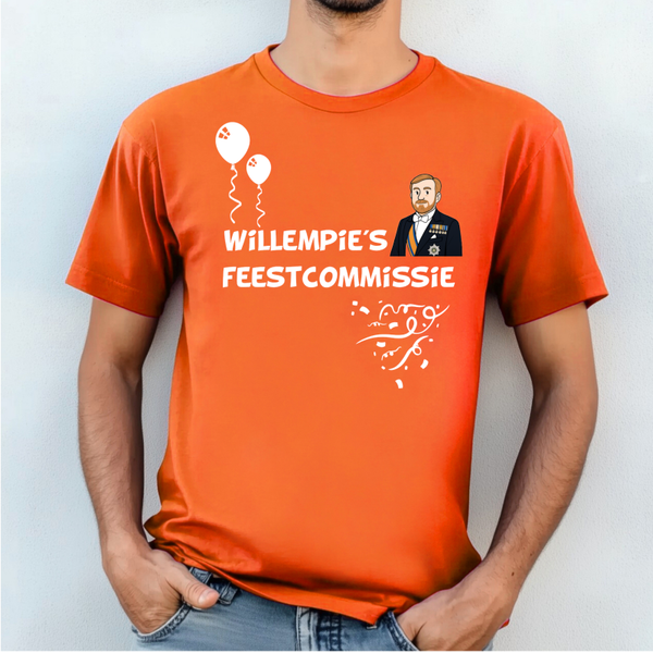 Koningsdag T-shirt Willempie's feestcommissie
