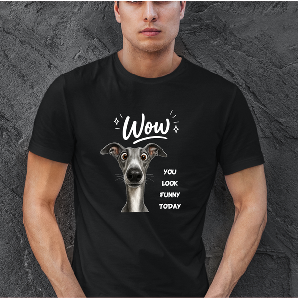 Heren T-shirt- wow you  look funny today.