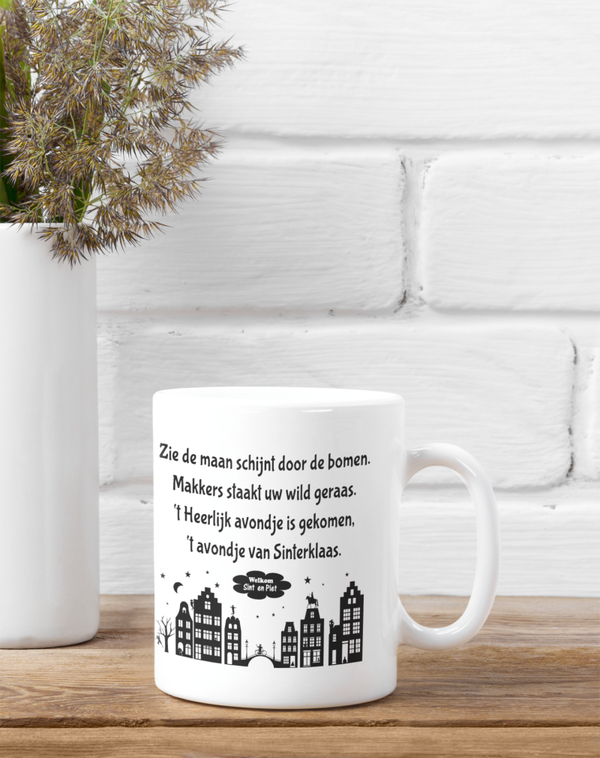 Zie de maan schijnt door de bomen, Mok.