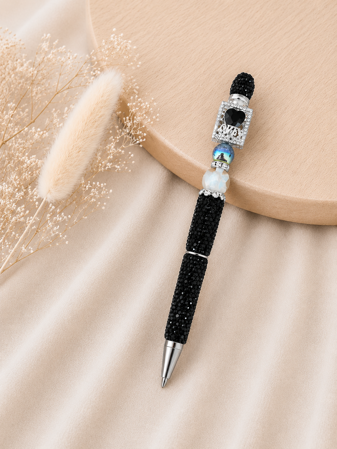 Luxe Kralenpen Glam Zwart