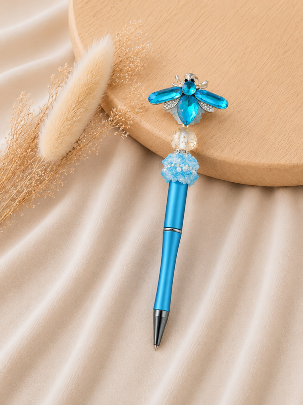 Premium Kralenpen Libelle Blauw