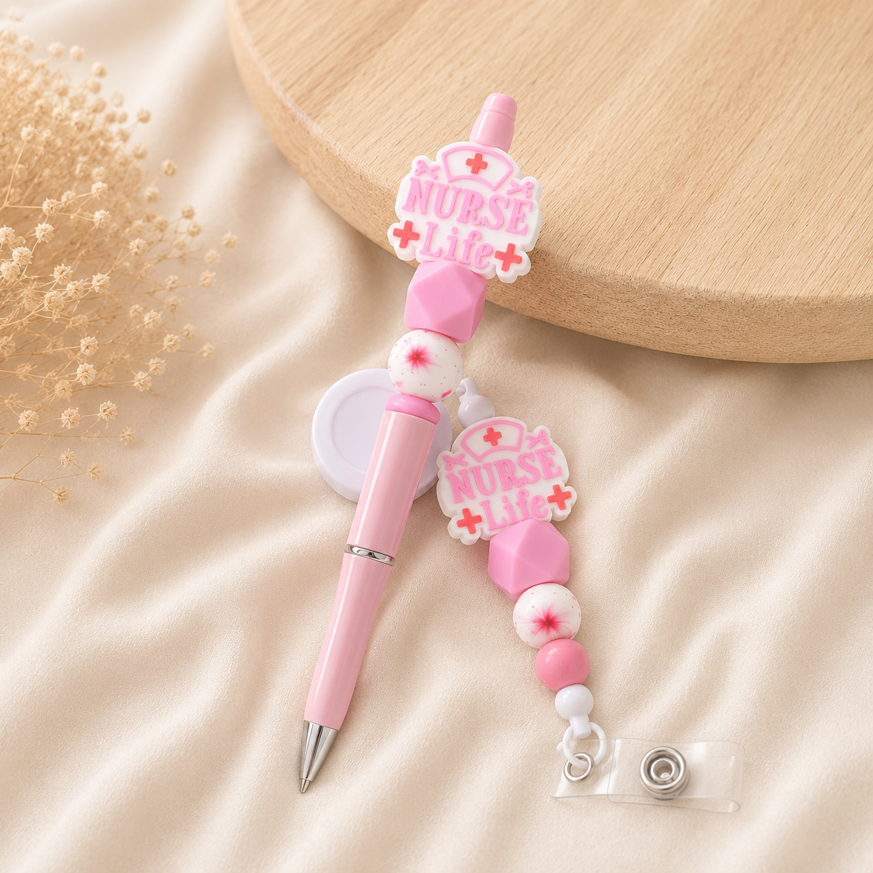 Cadeauset Nurselife Kralenpen & badgehouder