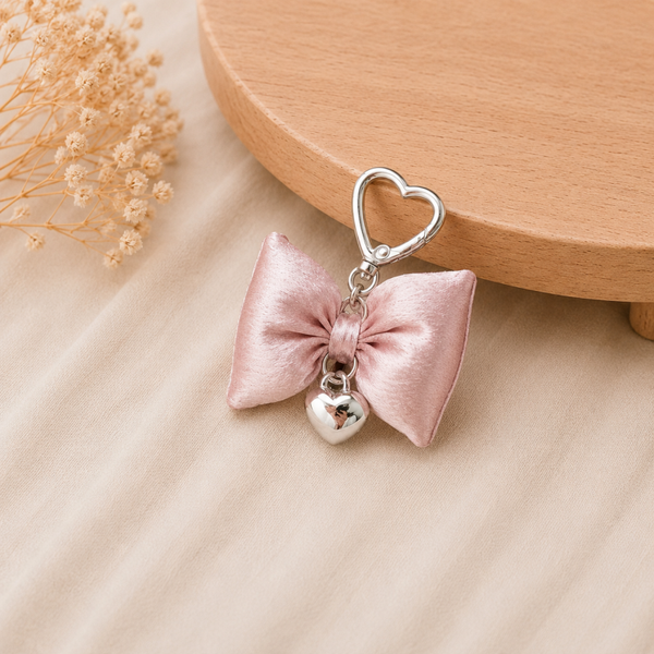 Luxe Tassenhanger Roze Strik & Hart