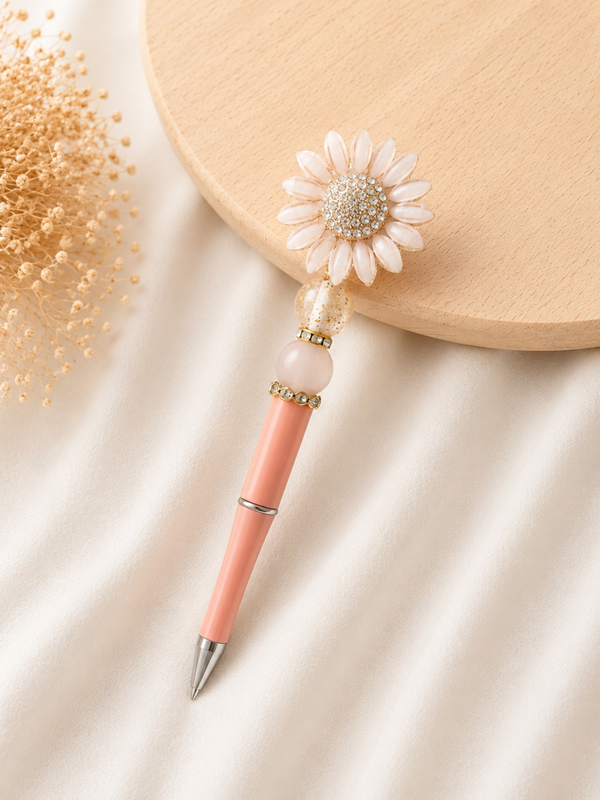 Premium Kralenpen ‘Blush Daisy’