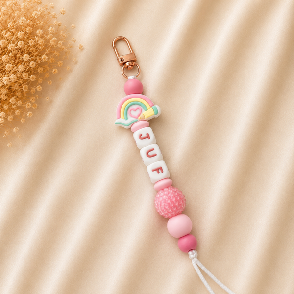 Sleutel- of tassenhanger ‘Rainbow Love’